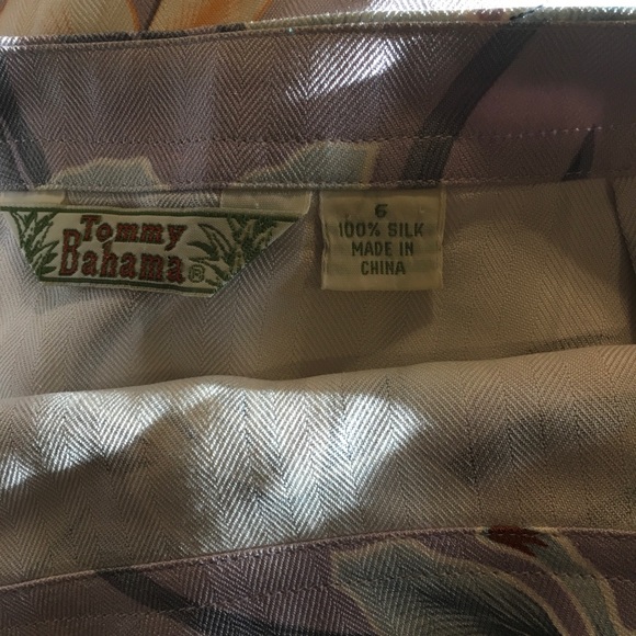 Tommy Bahama Silk Floral Skirt 6 FREE SHIP - Picture 2 of 4